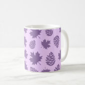 Autumnal Leafs in Purple Tones - Nature Pattern Koffiemok (Voorkant rechts)