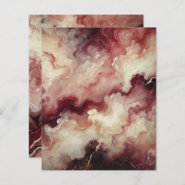 Autumnal Marble Harvest Wine Scrapbook Paper