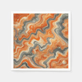 Autumnal Marble Pumpkin Spice Decoupage Servetten (Voorkant)