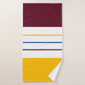 Autumnal Mulberry Amber Stripes Badhanddoek (Badhanddoek)