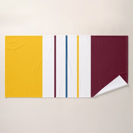 Autumnal Mulberry Amber Stripes Badhanddoek (Badhanddoek)