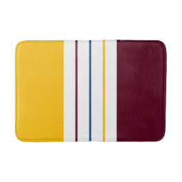 Autumnal Mulberry Amber Stripes Badmat