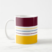 Autumnal Mulberry Amber Stripes Koffiemok (Links)