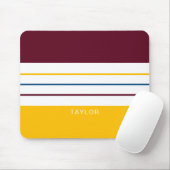 Autumnal Mulberry Amber Stripes Muismat (Met muis)