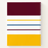 Autumnal Mulberry Amber Stripes Notitieboek (Achterkant)