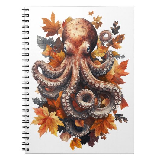 Autumnal Octopus Notitieboek (Voorkant)