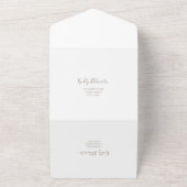 Autumnal Pampas Grass Birthday All In One Uitnodiging (Buitenkant)