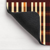 Autumnal Plaid Sinaasappel Zwart Geometrisch Patro Muismat (Hoek)