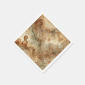 Autumnal Waterverf Houtnerf Decoupage Servetten (Hoek)