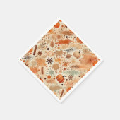 Autumnal Waterverf Pompoen Spice Découpage Servet (Hoek)