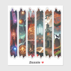 Autumnal Whimsigoth Enchanted Washi Tape Scrapbook Sticker