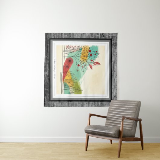 Autumnal Whimsy Wandkleed (In Situ (horizontaal))