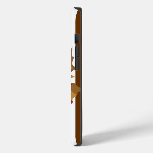 Autumnale Nutmeg-strips met bladeren Case-Mate iPhone Case (Achterkant / Links)