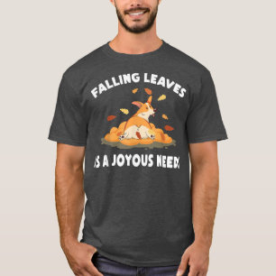 AutumnFalling Leaves is een vrolijke behoefteDogFa T-shirt