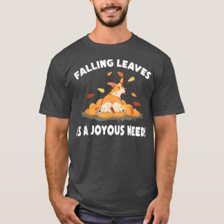 AutumnFalling Leaves is een vrolijke behoefteDogFa T-shirt
