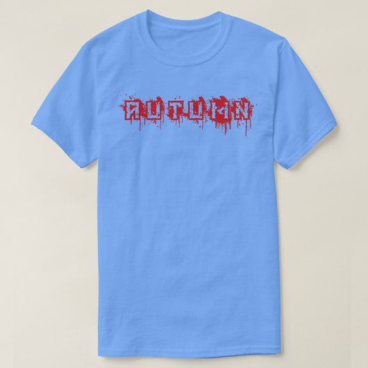 AutumnFirst Name Halloween Costume Personalized T-shirt (Design voorkant)