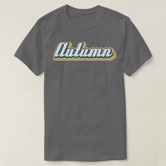 AutumnRetro Voornaam Gepersonaliseerd T-shirt (Design voorkant)