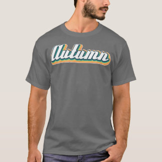AutumnRetro Voornaam Gepersonaliseerd T-shirt