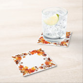 Autumn's Bounty: kransoogst Kartonnen Onderzetters (Insitu)