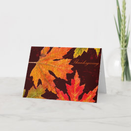 Autumn's Bounty Thanksgiving Greeting Feestdagen Kaart