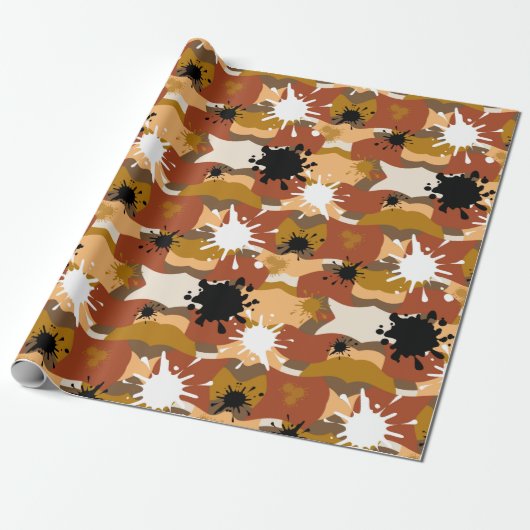 Autumns Camo Cadeaupapier (Uitgerold)