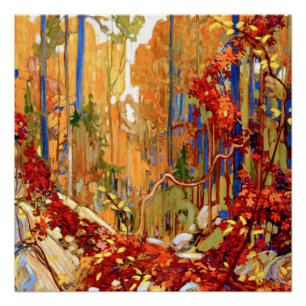 Autumn's Garland, beeldende kunst van Tom Thomson Perfect Poster