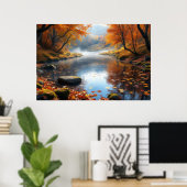 Autumn's Gentle Symphony Poster (Thuiskantoor)