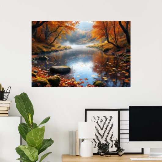 Autumn's Gentle Symphony Poster (Thuiskantoor)