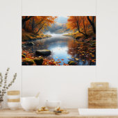 Autumn's Gentle Symphony Poster (Keuken)