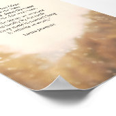 Autumn's Gold van Laura Jaworski Poster (Hoek)