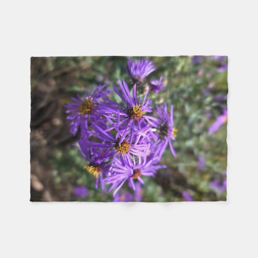 Autumn's Purple Glow Fleece Deken (Voorkant (Horizontaal))