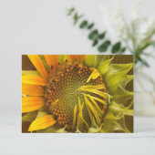 Autumns Warmth Sunflower Note Kaart (Staand voorkant)