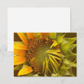 Autumns Warmth Sunflower Note Kaart (Voorkant / Achterkant)
