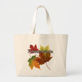 AUTUMNVERLATEN IN PENNSYLVANIË GROTE TOTE BAG