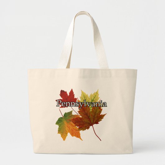 AUTUMNVERLATEN IN PENNSYLVANIË GROTE TOTE BAG (Voorkant)