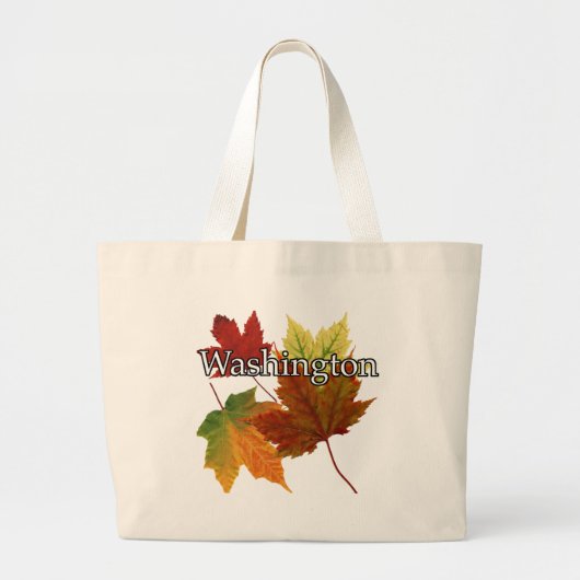 AUTUMNVERLATEN IN WASHINGTON GROTE TOTE BAG (Voorkant)