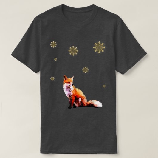 AutumnWinter Classy Ggloing Star en Cute Fo Desig T-shirt (Design voorkant)