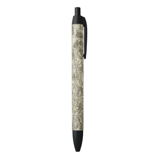 Autun Zwarte Inkt Pen (Achterkant (Verticaal))