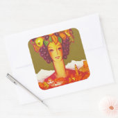 Autunno a Merano Vierkante Sticker (Envelop)