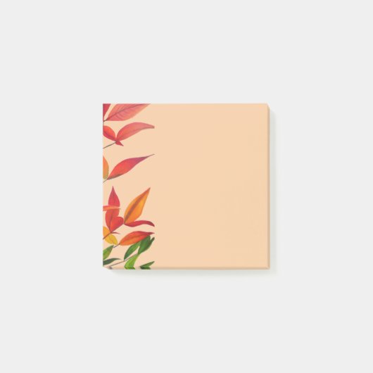 Auute Autumn vertrekt kunststofpapier Post-it® Notes (Voorkant)