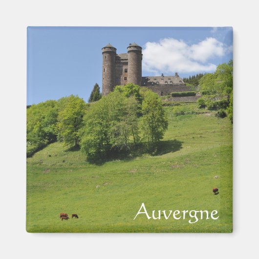 Auvergne chateau magneet (Voorkant)