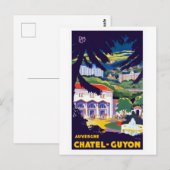  Auvergne Chatel-Guyon Frankrijk Reisposter Briefkaart (Voorkant / Achterkant)