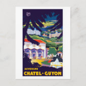 Auvergne Chatel-Guyon Frankrijk Reisposter Briefkaart (Voorkant)