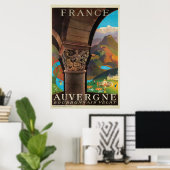 Auvergne, Frankrijk, Travel Poster (Thuiskantoor)