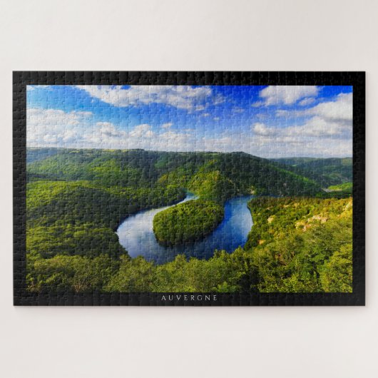 AUVERGNE - Méandre de Queuille Legpuzzel (Horizontaal)