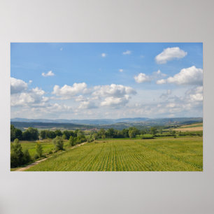 Auvergne-regio in het Massif Central van Frankrijk Poster