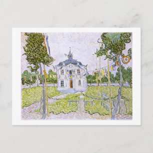 Auvers Town Hall 14 juli 1890, Vincent van Gogh Briefkaart