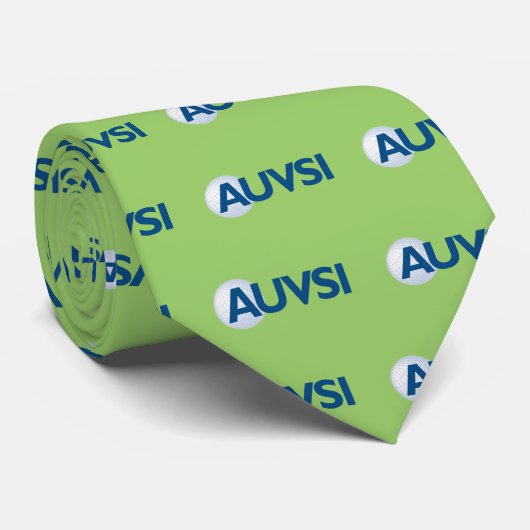 AUVSI Logo Stropdas groen (Opgerold)