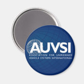 AUVSI ronde Logo magneet (Voorkant / Achterkant)