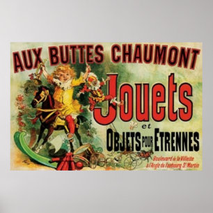 Aux Buttes Chaumont Vrienden PUBLIEK DOMEIN Poster